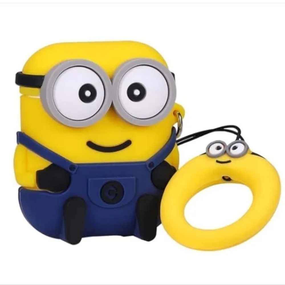 AirPods 1/2 Case Cute Minion Fashion Character Silicone Case Cover for Airpods 